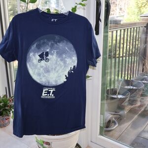 E.T. Graphic Tee - Navy with Moon Print
